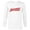 White, variant on Marvel Daredevil Series Logo - Long Sleeve T-Shirt for Men - Customized-White