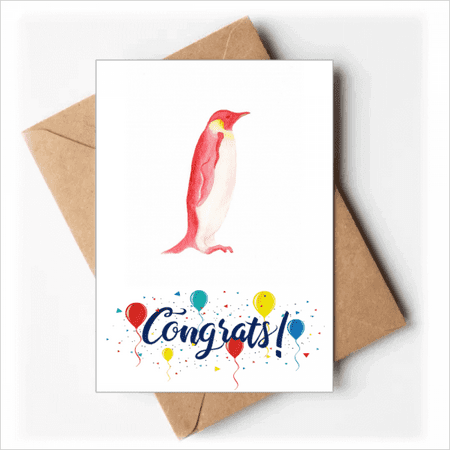 IUCN Endangered Animals Red Emperor Penguin Wedding Cards