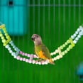 thumbnail image 6 of perfeclan Wooden Bird Ladder Bridge Sturdy Wood Perch Toy Flexible Bird Gym Parrot Stand Activity Center for Cockatiels Squirrel Canary Budgie 8 Ladders, 6 of 9