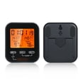 thumbnail image 4 of Graflsoa Dual Probe Digital Food Thermometer with Timer for BBQ, Oven, and Kitchen Use - Wireless, Celsius/Fahrenheit Switchable, Hanging Hole & Stand (Model 6610, Black), 4 of 7