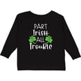 thumbnail image 3 of Inktastic Part Irish All Trouble St. Patrick's Day with Green Clovers Boys or Girls Long Sleeve Toddler T-Shirt, 3 of 5