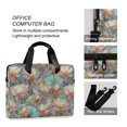 thumbnail image 4 of FORMRS 16" Laptop Bag Carrying Sleeve Case with Handle Travel Shoulder Briefcase, Colorful Water Lilies Pattern, 4 of 8