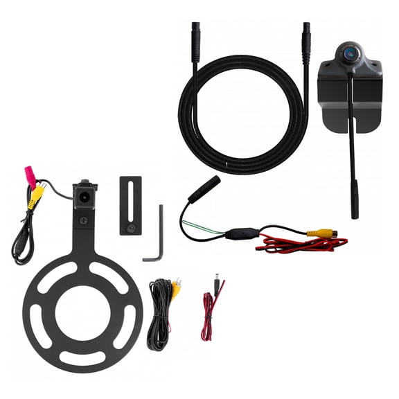 Echomaster BSCKITJK JK Blind Spot Side View Dual Camera Kit and PCAM-JP3 Spare Tire Mount Camera Compatible with 2007-2018 Wrangler
