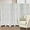 6 Panel-off White, variant on 6 Panel Room Divider, 5.6Ft Tung Wood Room Divider, Vintage Minimalist Room Dividers Wall, Room Dividers and Folding Privacy Screens, Partition Room Dividers for Bedroom, White