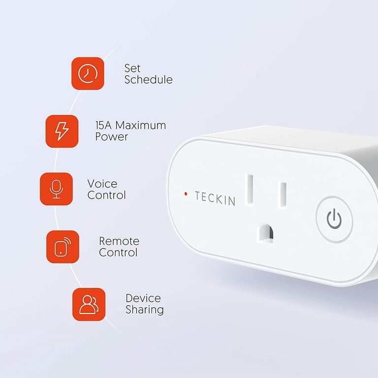 Teckin Smart WiFi Plug SP27 Remote Voice Control Sockets Works with Alexa  Google Home and SmartThings Safety for Home Management - AliExpress