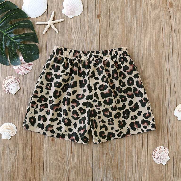 Leopard print board shorts hot sale