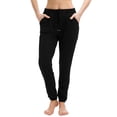 thumbnail image 1 of Jogger negro para mujer Walifrey talla XL con bolsillos y cordón ajustable, 1 of 7