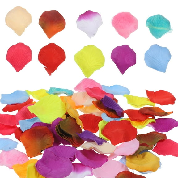 NICEXMAS Nicexmas Soft Realistic Assorted Color Cloth Rose Petals for Decor