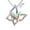 Multicolor-F, variant on Clearance Under $2.00 Ladies Fashion Rose Heart Diamond Pendant Necklace Mother's Day Gift Jewelry Valentine's Day gift