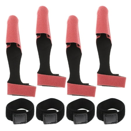 

4 Sets Practical Fishing Rod Tip Cover Fishing Rod Sleeves Pole Strap Fastener