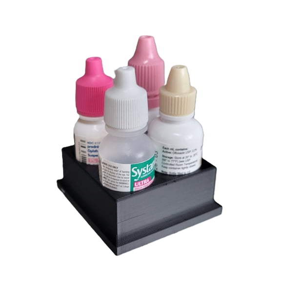 Znet3D Eye Drop Bottles Organizer Storage – 4-Slot Holder