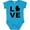 Turquoise, variant on Inktastic Love Michigan Boys or Girls Baby Bodysuit