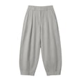thumbnail image 4 of Cotton Linen Pants Parachute Pants Women High Waisted Pants Travel Linen Pants Women Wrinkle Free Womens Boho Pants Travel Trousers Loose Pants for Women Spring Outfits for Women, 4 of 6