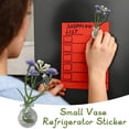 thumbnail image 3 of Mini Glass Wall Hanging Vase with Artificial Purple Flowers, Magnetic Fridge or Wall Decor for Bathroom, Kitchen, Bedroom and Small Spaces, 3 of 6