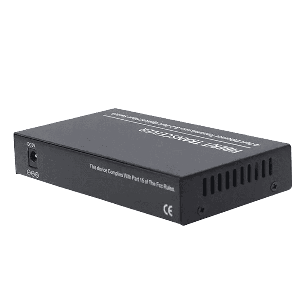 Gigabit Ethernet Fiber Switch SC Singlemode 20KM 2 SC Fiber 4 RJ45 Port 100/1000M Fiber Optical Media Converter US Plug