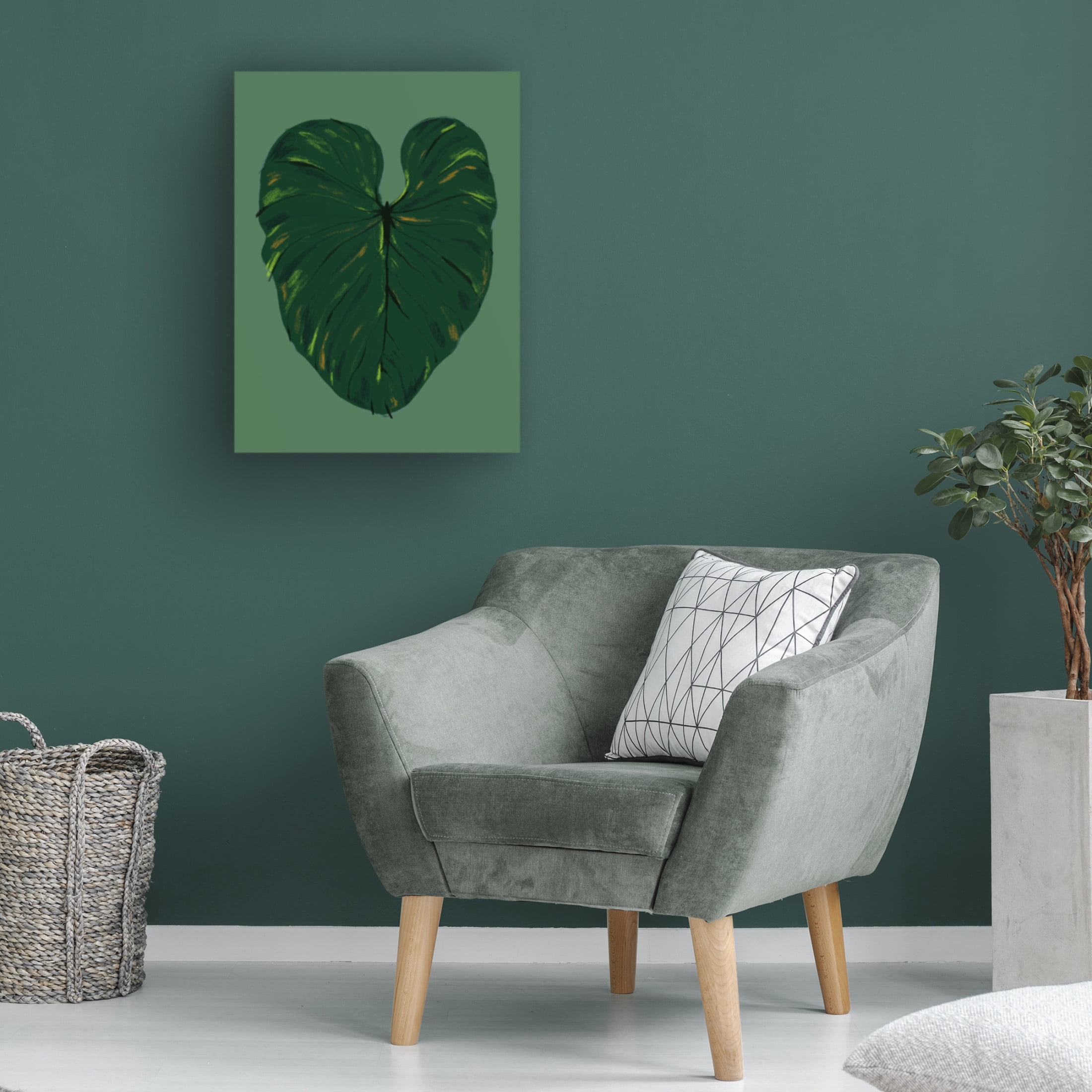 Trademark Fine Art Francesco Gulina Philodendron Gloriosum Green Canvas Wall Art