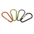 thumbnail image 2 of 4Pcs Carabiner Hook Aluminum Alloy Karabiner Clip D-type Buckle Mini-biners Camping Outdoors, 2 of 6