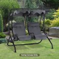 thumbnail image 5 of Outsunny 84A-052 Series 2-Seater Swing Canopy Replacement Top Cover, Gray, 5 of 9