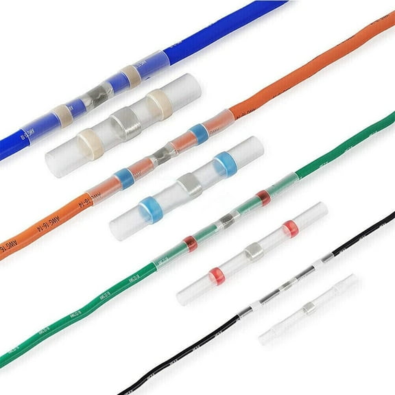 200X Waterproof Solder Wire Connector Kit with Heat Shrink Tubes for Electrical Projects