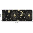 thumbnail image 7 of Black Gold Sun Moon Star Pattern Kitchen Rug Mat,Kitchen Runner Rugs Non Skid Washable,Decorative Kitchen Floor Mats for Kitchen,Sink,Laundry,17"x47.2", 7 of 7