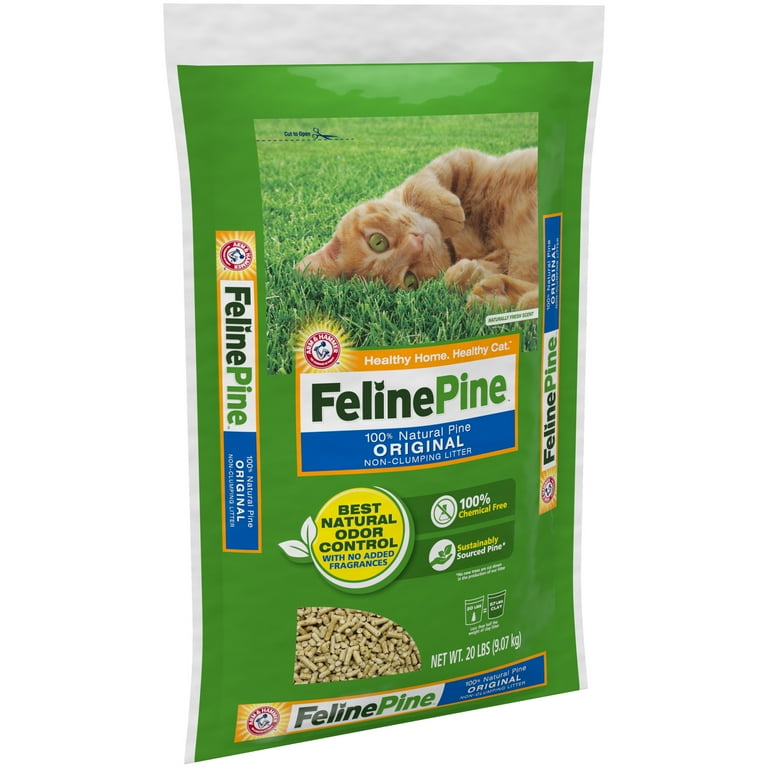 Feline Pine Cat Litter Original 100 Natural Pine 20 lb