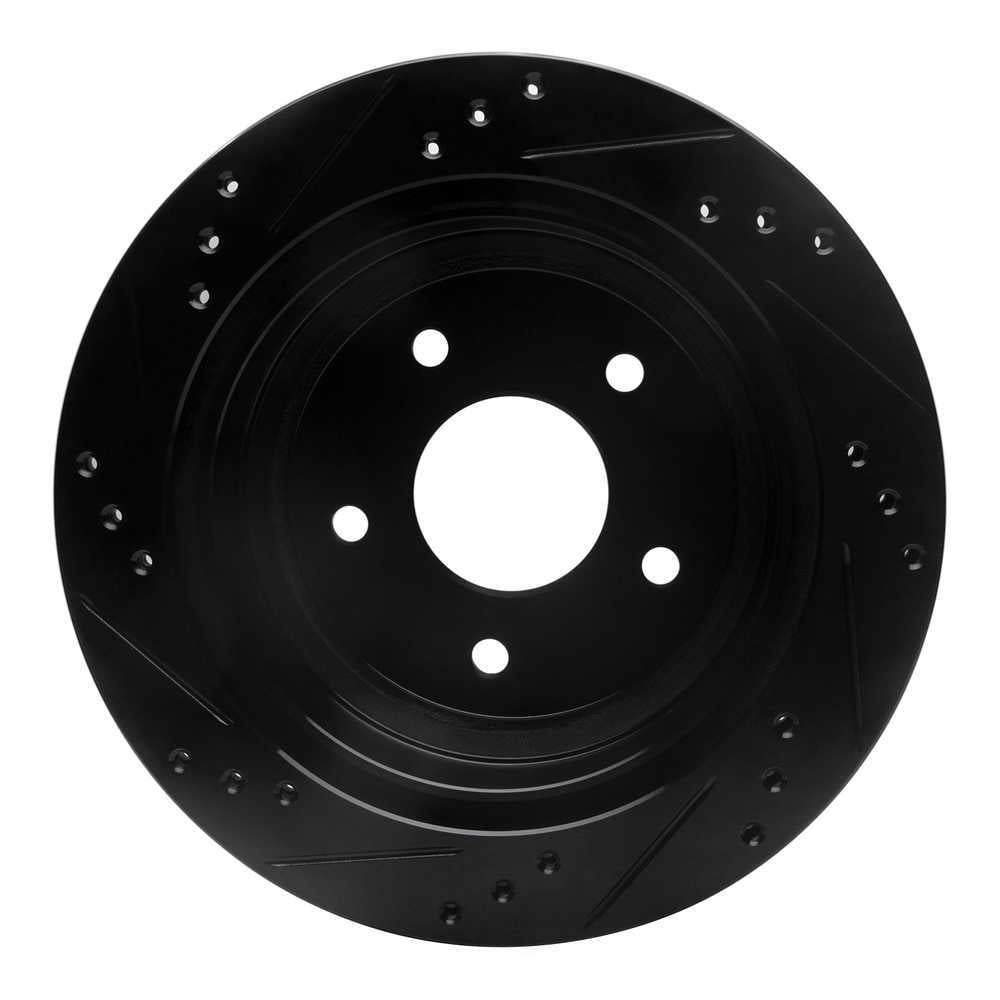 Dynamic Friction Company 633-48035R DFC Brake Rotor - Drilled And Slotted - Black