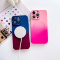 thumbnail image 4 of Compatible with iPhone 14 Pro Max Magnetic Case, Compatible with MagSafe, TPU Shockproof Protective case, Cute Gradient Color Case with Camera Lens Protector for Women & Men, HotPink, 4 of 12