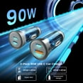 2Pack 90W USB C Super Fast Car Charger, DualPort [PD/PPS 45W & QC 45W