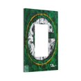 thumbnail image 2 of Panel de interruptores de pared con marco romano de cuero simple para interruptores de luces Packers Switching Panel de interruptores de luz simple, doble o con tirador, 2 of 8