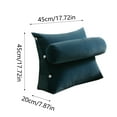 thumbnail image 2 of Triangular Reading Pillow with Adjustable Neck Support 17.7x17.7 Inch Triangle Backrest for Dorm Bed Headboard Lumbar and Back Support Bolster Cushion for Reading and Relaxing, 2 of 3