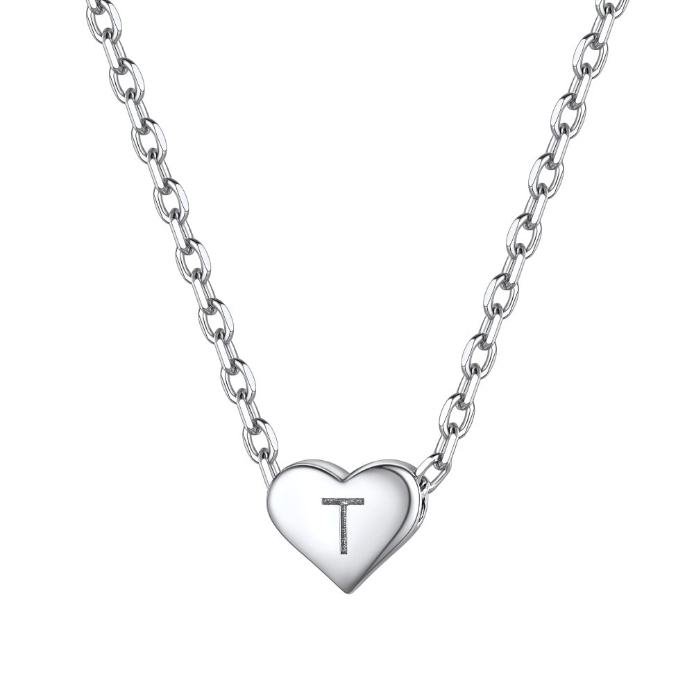 Large Silver Gold Red Heart Love Gift Long Chain Charm Fancy Pendant Necklace UK 