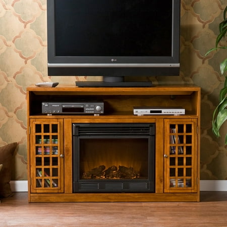 Southern Enterprises Narita Glazed Pine Media Console With