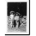 thumbnail image 2 of Historic Framed Print, [Two native children posed, standing, full-length, facing front, Mexico].photo by Eugenio B. Downing., 17-7/8" x 21-7/8", 2 of 9