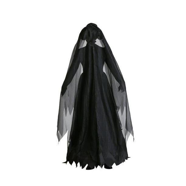 Disfraz de de Halloween, traje gótico medieval, capa de aterradora, disfraz de Halloween