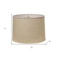 thumbnail image 2 of HomeRoots 470178 15 in. Throwback Drum Linen Lampshade Light Wheat & Stonewash, 2 of 3