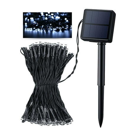 Litom Solar Outdoor 200 LED String Lights 72.18 ft Solar Powered Waterproof Decorative Light ...