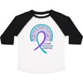 thumbnail image 3 of Inktastic Suicide Prevention Awareness Rainbow Ribbon with Hearts Boys or Girls Toddler T-Shirt, 3 of 5