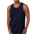thumbnail image 3 of TAGOLD Mens Summer Round-Neck Tank Top Solid Color Basic Casual Sports Pullover Wear Top, 3 of 5