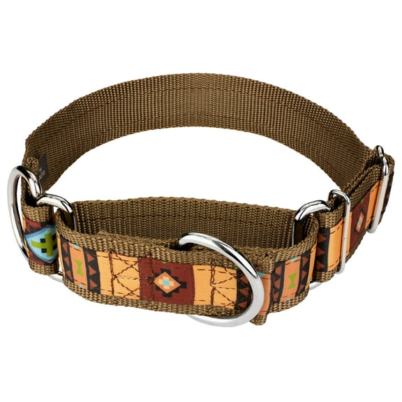 Country Brook Petz® 1 1/2 Inch Native Arizona Signature Nylon Martingale Dog Collar, Large