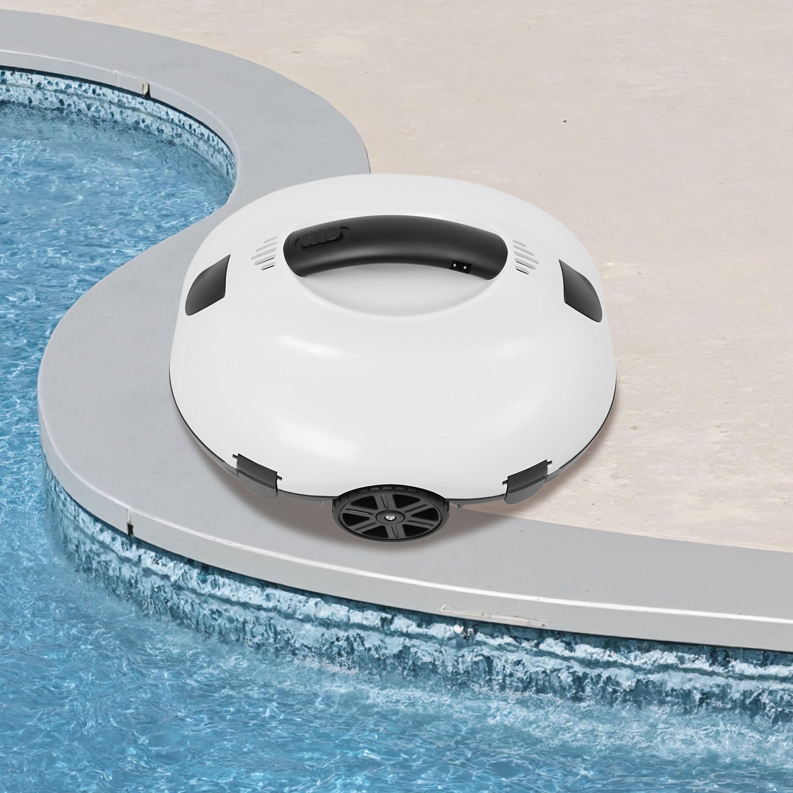 TFCFL ABS 25.2W Pool Cleaner Waterproof IPX8 Automatic Pool Cleaner 178μm Filtration Robotic Pool Cleaner