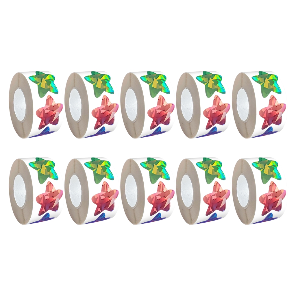 5000Pcs Colorful Heart/Star Sticker for Scrapbooking Journal Notebook Packaging
