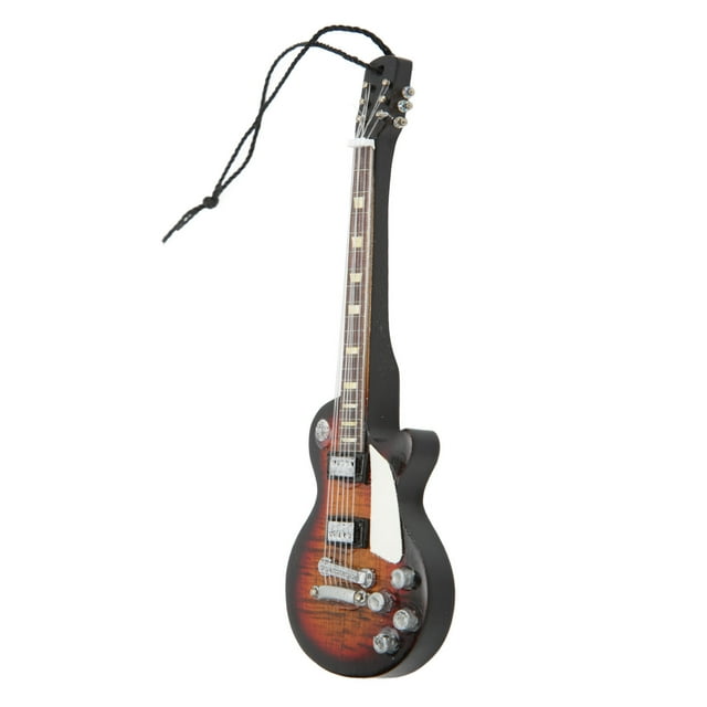 Guitar Decorations,Guitar Model Miniature Gradient Toy Guitar Wooden Guitar Next-Gen Design