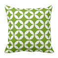 thumbnail image 1 of RYLABLUE Modern Lime Green White Geometric Pattern Retro Pillowcase Cover 18x18 inch, 1 of 1