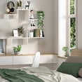 thumbnail image 2 of 5 Piezas Repisas Flotantes, Estantes Flotantes con Varios Estilos Que Se Pueden Ensamblar Libremente, Repisas Flotantes De Pared, Repisas para Recamara, para Dormitorio, Sala, Estudio, Cocina, Baño, 2 of 7