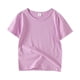 thumbnail image 1 of Gibobby Blusas De Moda Camisetas de cuello redondo de manga corta con dibujos animados de verano para niños pequeños y bebés, camisetas, ropa para niños, trajes, camiseta de C(Morado, 3-4 Años), 1 of 5