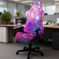 thumbnail image 5 of Whosucclay Galaxy Print Gaming Chair Cover, Stretchable Elastic Computer Desk Chair Cover with Armrest Covers, 4Pcs Soft Non Fading Office Chairs Covers Slipcovers, 5 of 8