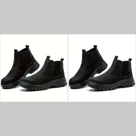 

XGZHP Men‘s High Top Steel Toe Work Boots for Outdoor Activities