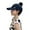 Black, variant on Women Baseball Hat Long Brim Face Letter Embroidery Empty Top Fasten Tape Sunscreen Adjustable Solid Color Sports Peaked Hat Headwear
