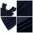 thumbnail image 6 of UVN Summer Dresses for Women Casual Sleeveless Square Neck Midi Dress Ruffle Backless Swing Flowy Tiered Dress, 6 of 9