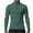 E Green, variant on Timoontee Men's Quarter Zip Tops Modern Fit Long Sleeve Stand Collar Pullover Blouses Lightweight Solid Casual Trendy Workout Shirts Black L